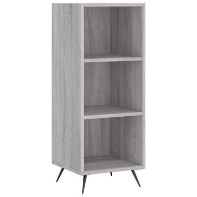 vidaXL Aparador alto madera contrachapada gris Sonoma 34,5x34x180 cm