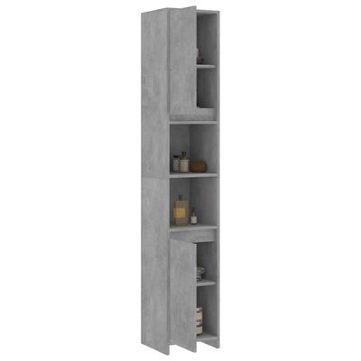 vidaXL Juego de muebles de baño 3 pzas madera ingeniería gris hormigón