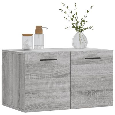 vidaXL Armario de pared madera de ingeniería gris Sonoma 60x36,5x35 cm