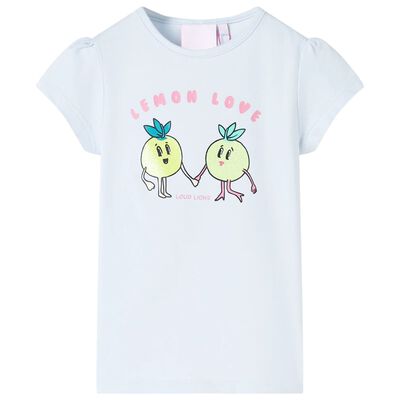 Camiseta infantil azul claro 116