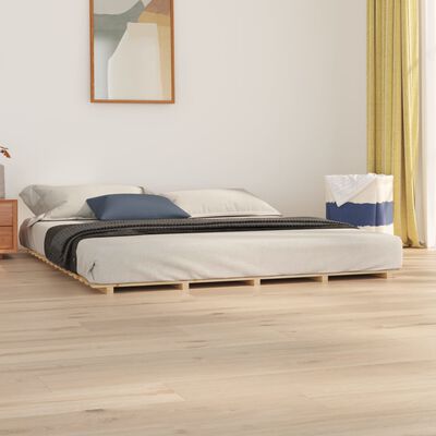 vidaXL Estructura de cama madera maciza de pino 180x200 cm