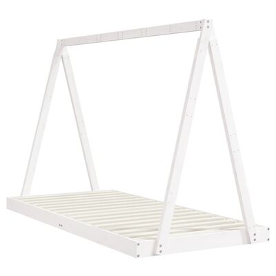 vidaXL Estructura de cama para niños madera de pino blanco 90x200 cm