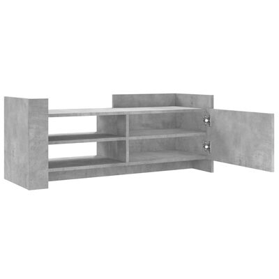 vidaXL Mueble para TV contrachapada gris hormigón 100x35x40 cm