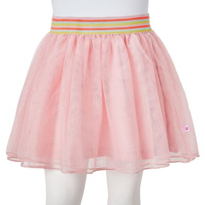 Falda infantil con tul rosa claro 140