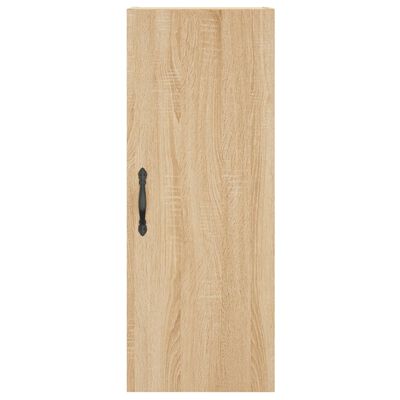 vidaXL Aparador de madera contrachapada roble Sonoma 34,5x34x180 cm