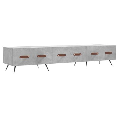 vidaXL Mueble para TV madera de ingeniería gris hormigón 150x36x30 cm