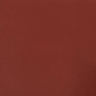 vidaXL Cojines decorativos 2 uds cuero sintético rojo tinto 40x40 cm