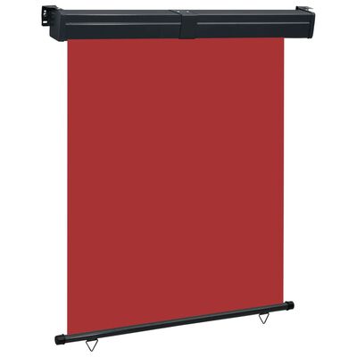 vidaXL Toldo lateral de balcón rojo 145x250 cm