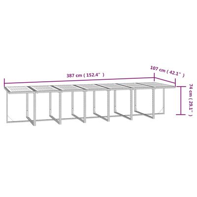 vidaXL Set de comedor jardín 19 pzas con cojines ratán sintético negro