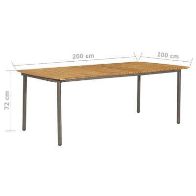 vidaXL Set de muebles de comedor de jardín 9 piezas de ratán marrón