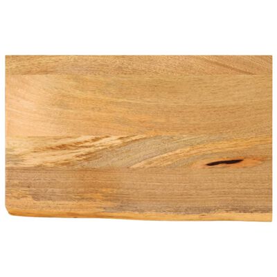 vidaXL Tablero de mesa borde natural madera maciza mango 50x40x3,8 cm