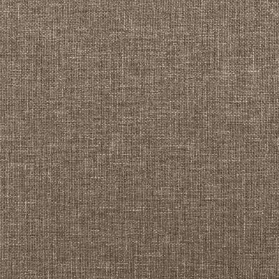 vidaXL Cama box spring con colchón tela gris taupe 140x200 cm
