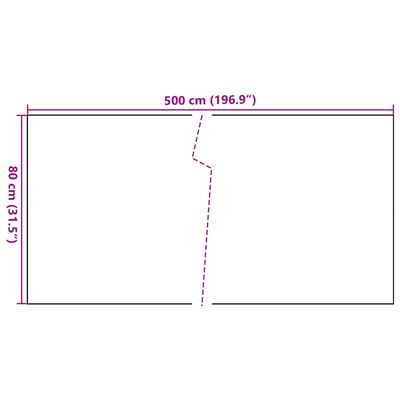 vidaXL Toldo para balcón ratán sintético gris antracita 500x80 cm