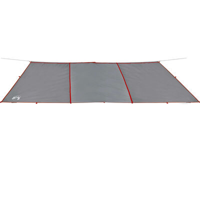 vidaXL Lona de camping impermeable gris y naranja 420x440 cm