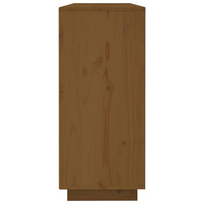 vidaXL Aparador de madera maciza de pino marrón miel 120x35x80 cm