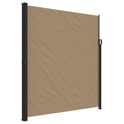 vidaXL Toldo lateral retráctil gris taupe 220x500 cm