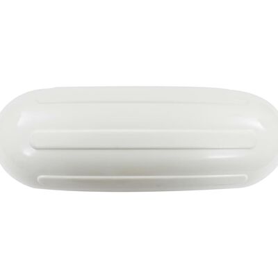 vidaXL Parachoques para barco 4 unidades PVC blanco 51x14 cm