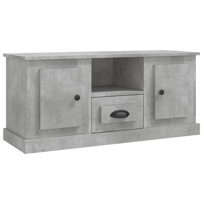 vidaXL Mueble de TV madera contrachapada gris hormigón 100x35,5x45 cm