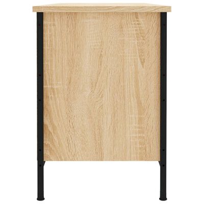 vidaXL Mueble zapatero madera contrachapada roble Sonoma 100x35x50 cm