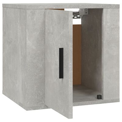 vidaXL Muebles para TV de pared 2 uds gris hormigón 40x34,5x40 cm