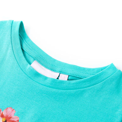 Camiseta infantil verde menta 104