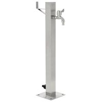 vidaXL Columna de agua de jardín acero inoxidable cuadrada 65 cm