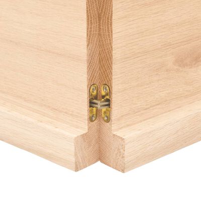 vidaXL Encimera de baño madera maciza sin tratar 160x30x(2-4) cm