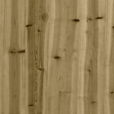 vidaXL Juego de sofás de jardín 3 piezas madera de pino impregnada