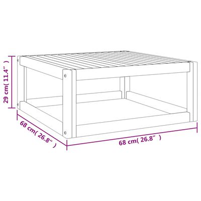 vidaXL Juego muebles de jardín 5 piezas madera maciza y cojines verdes