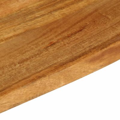 vidaXL Tablero de mesa borde natural madera maciza mango 100x60x3,8 cm