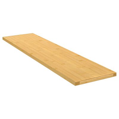 vidaXL Estante de pared de bambú 80x20x1,5 cm