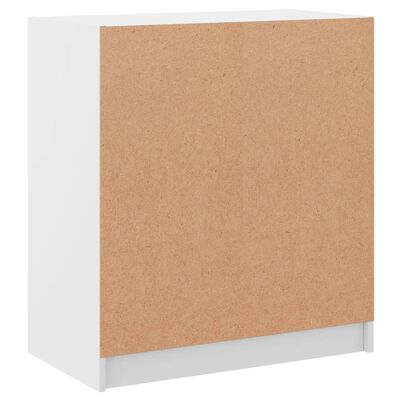 vidaXL Armario auxiliar con puertas de vidrio blanco 68x37x75,5 cm