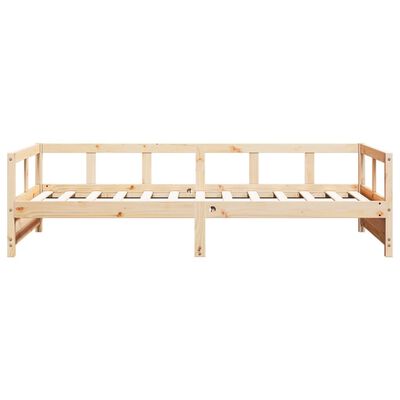 vidaXL Sofá cama madera maciza de pino natural 80x200 cm