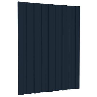 vidaXL Panel para tejado acero galvanizado antracita 12 uds 60x45 cm