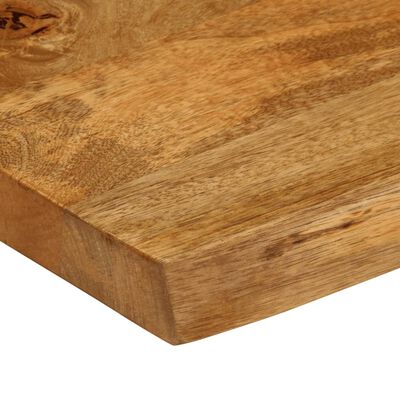 vidaXL Tablero de mesa borde natural madera maciza mango 110x60x2,5 cm