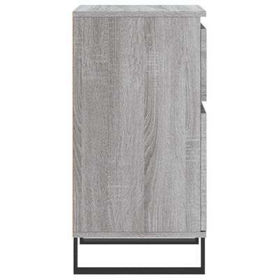 vidaXL Aparadores 2 uds madera de ingeniería gris Sonoma 40x35x70 cm