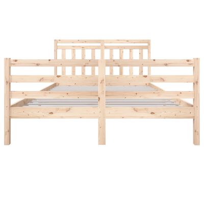 vidaXL Estructura de cama de madera maciza 160x200 cm