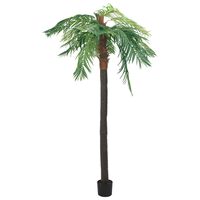 vidaXL Palmera fénix artificial con macetero 305 cm verde