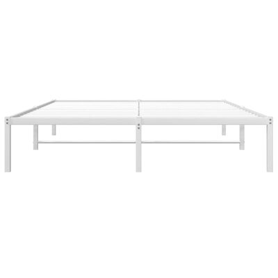 vidaXL Estructura de cama de metal blanca 150x200 cm