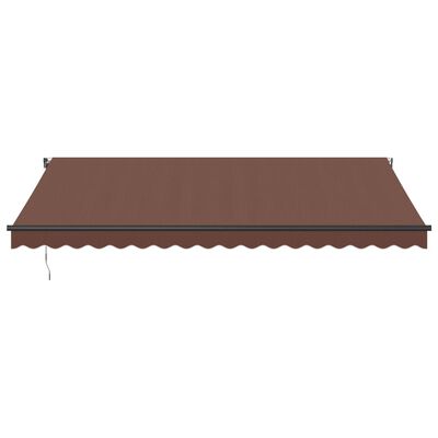 vidaXL Toldo retráctil automático marrón 450x300 cm