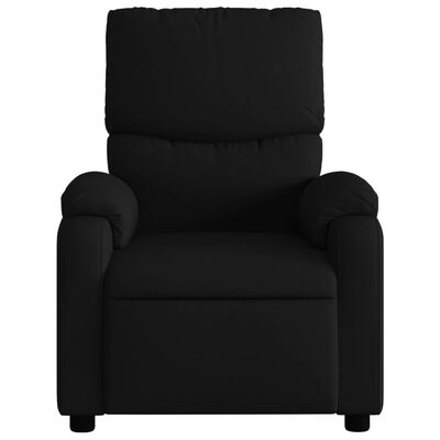 vidaXL Sillón reclinable eléctrico de tela negro