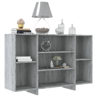 vidaXL Aparador de madera de ingeniería gris Sonoma 120x30x75 cm