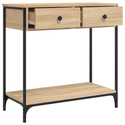 vidaXL Mesa consola madera de ingeniería roble Sonoma 75x34,5x75 cm