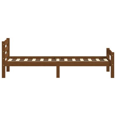 vidaXL Estructura cama sin colchón madera pino marrón miel 90x200 cm