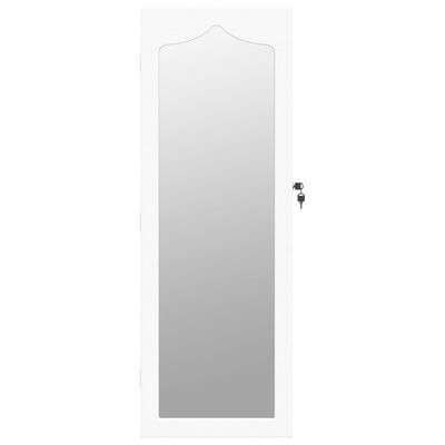 Espejo con joyero de pared blanco 30x8.5x106 cm VIDAXL