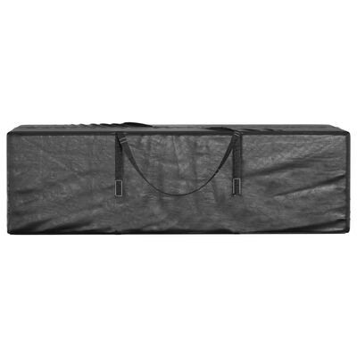 vidaXL Bolsas para cojines jardín 2 uds polietileno negro 135x40x55 cm