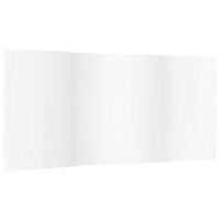 vidaXL Biombo divisor de bambú blanco 165x400 cm