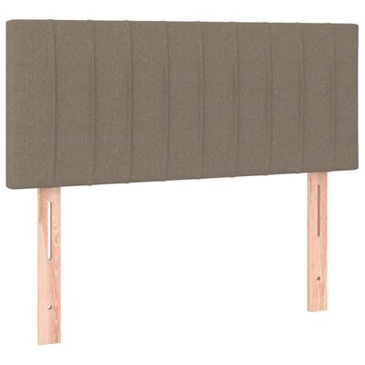 vidaXL Cabecero con LED de tela gris taupe 80x5x78/88 cm