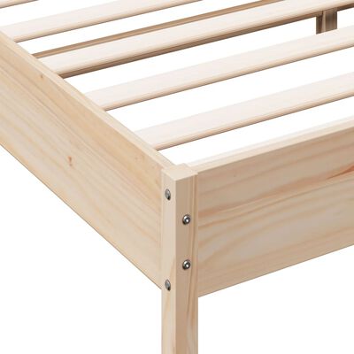 vidaXL Estructura de cama sin colchón madera maciza de pino 200x200 cm