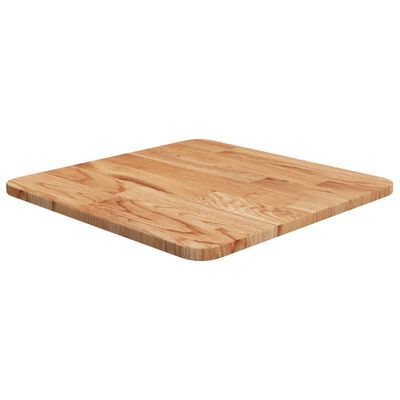 vidaXL Tablero de mesa cuadrado madera roble marrón claro 40x40x1,5 cm